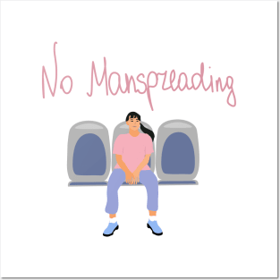 No manspreading Posters and Art